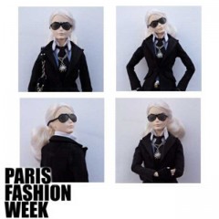 Barbie se transforma en Karl Lagerfeld